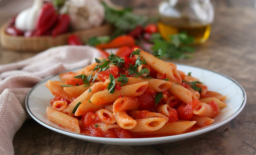 Pasta Integrale all'arrabbiata