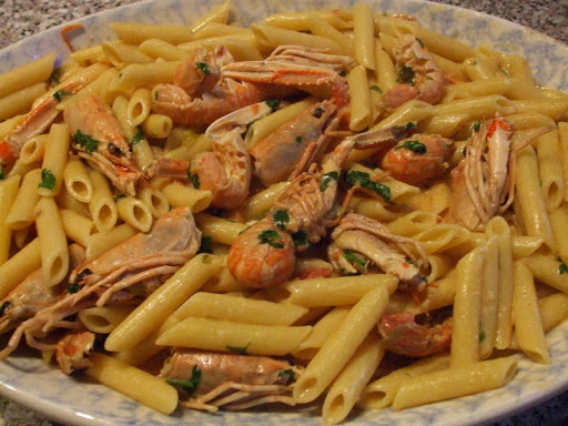 Penne agli Scampi*